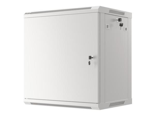 LANBERG RACKOVÁ SKRIŇA 19" NÁSTENNÁ 12U/ 600X450 PRO VLASTNÚ MONTÁŽ S KOVOVÝMI DVERAMI ŠEDÁ 