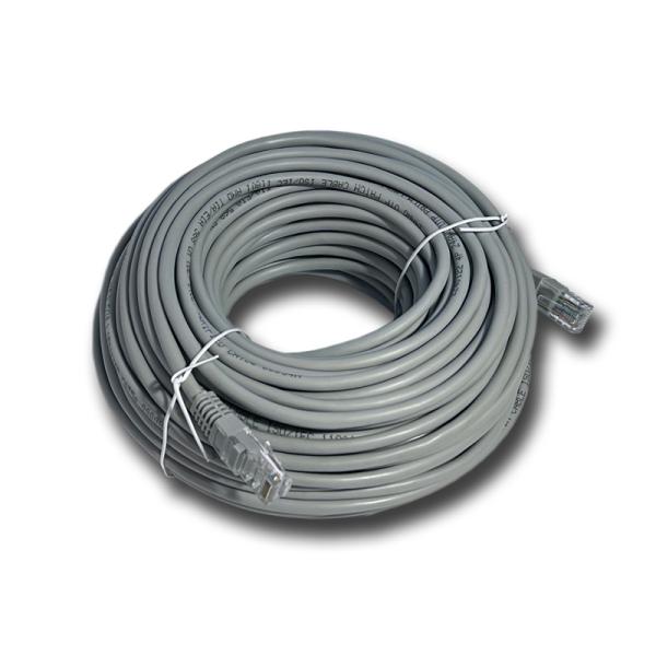 DATACOM Patchkábel 30m, UTP, Cat5e, RJ45, sivý 
