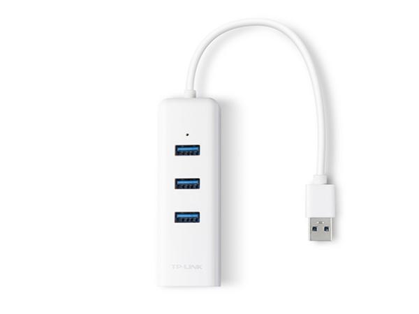 TP-Link UE330 USB 3.0 3-portový USB hub & gigabitový ethernet adaptér 