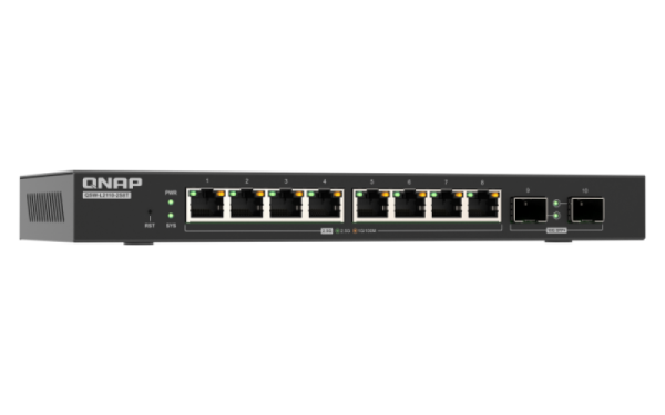 QNAP switch QSW-L2110-10T (8x 2, 5GbE port, 2x 10GbE port, Lite Managed) 