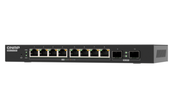 QNAP switch QSW-L2110-10T (8x 2, 5GbE port, 2x 10GbE port, Lite Managed) 