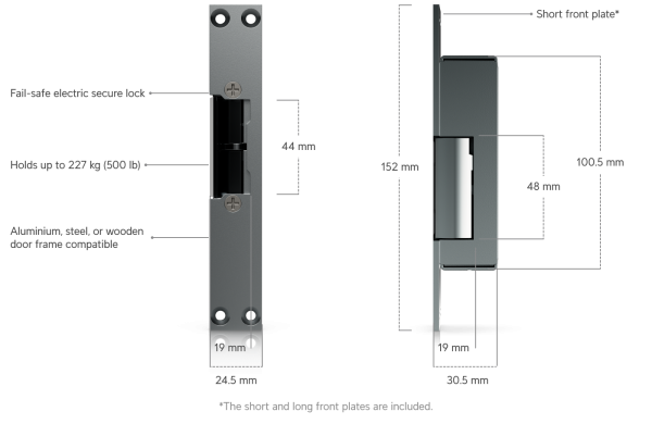 Ubiquiti UACC-Lock-Strike-Secure-8mm, UniFi Access Fail-Secure Strike Lock 8mm 