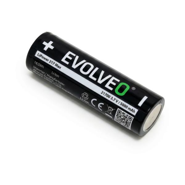 EVOLVEO LiPower 217 Max 5000 - Li-ion batéria 21700 (3.7 V / 5000 mAh) 3 ks 
