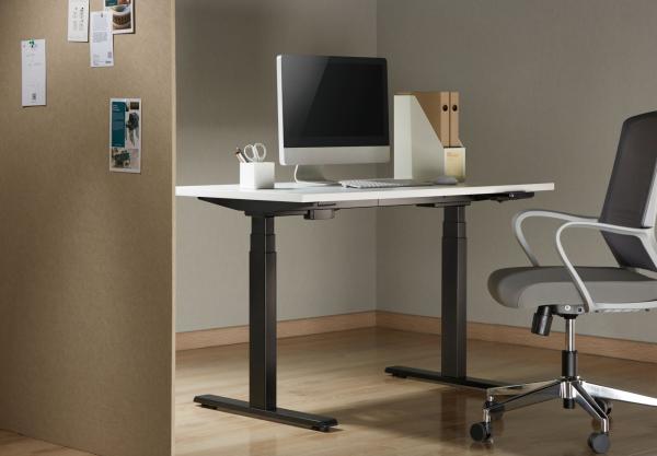 Stolová doska BR168BL, 1600 x 800 x 25 mm biela pre výškovo nastaviteľné podnože Brateck 