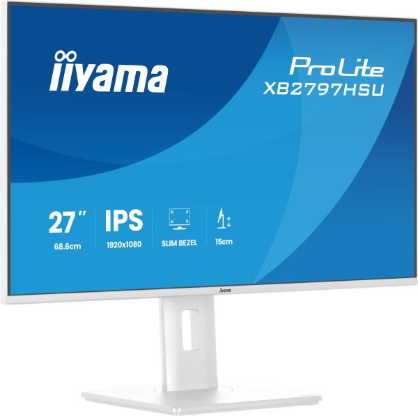 iiyama ProLite/ XB2797HSU-W1/ 27"/ IPS/ FHD/ 120Hz/ 1ms/ Biela/ 5R 