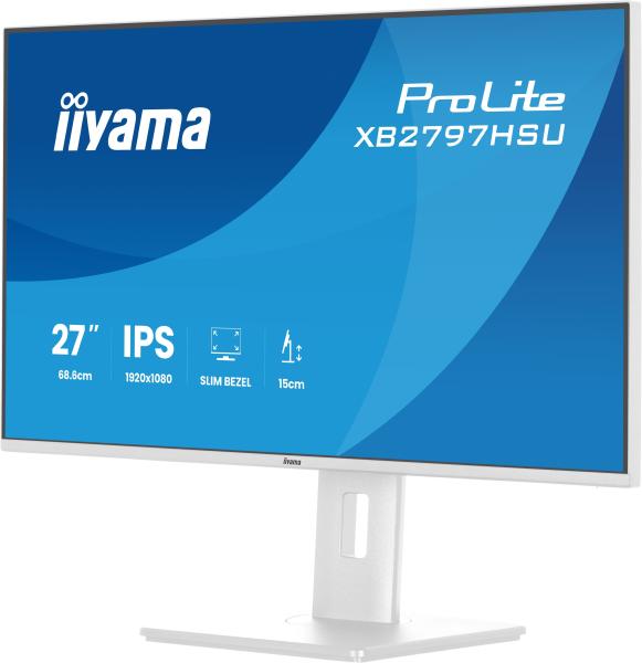 iiyama ProLite/ XB2797HSU-W1/ 27"/ IPS/ FHD/ 120Hz/ 1ms/ Biela/ 5R 
