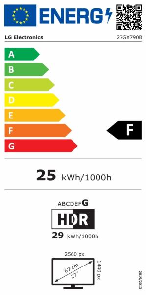 LG UltraGear/ 27GX790B-B/ 26, 5"/ OLED/ QHD/ 540Hz/ 0, 02ms/ Čierna/ 2R 