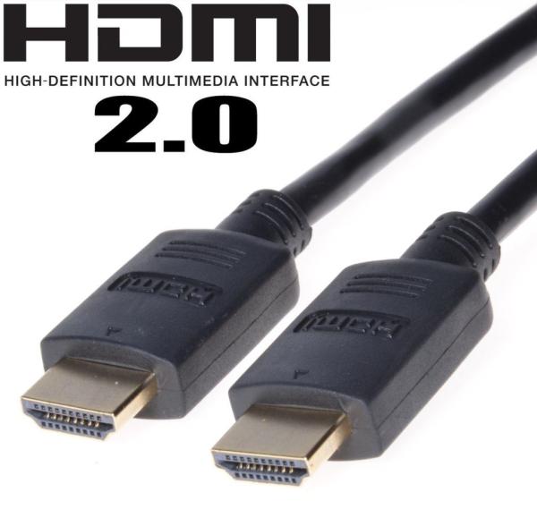 PremiumCord HDMI 2.0 High Speed+Ethernet, zlacené konektory, 0, 5 m