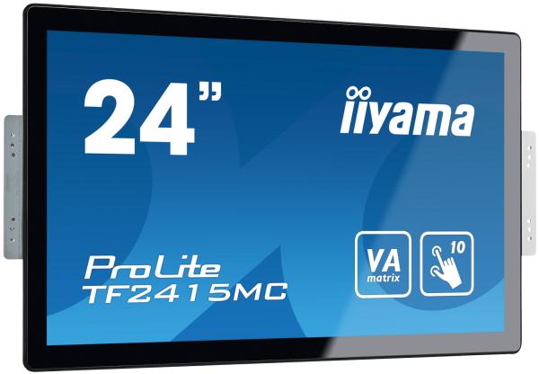 24" iiyama TF2415MC-B2: VA, FullHD, capacitive, 10P, 350cd/ m2, VGA, DP, HDMI, čierny 
