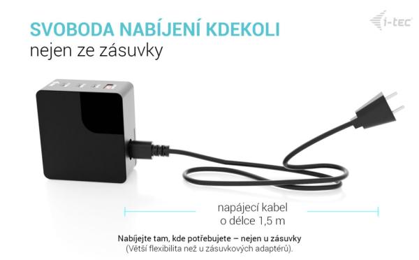 i-tec 140W Intelligent Multiport USB Charger 