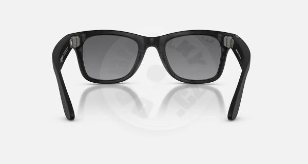 Meta Ray-Ban Gen2 Wayfarer, Matte Black, Grey Polarized Gradient 