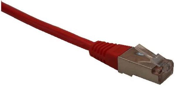 Patch cord FTP cat5e 0, 25 M červený