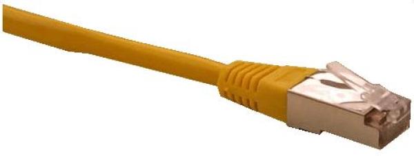 Patch cord FTP cat5e 0, 25 M žltý