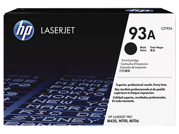 HP 93A Black Original LaserJet Toner Cartridge (12, 000 pages)