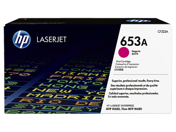 HP 653A Magenta LJ Toner Cart,  CF323A (16, 500 pages)