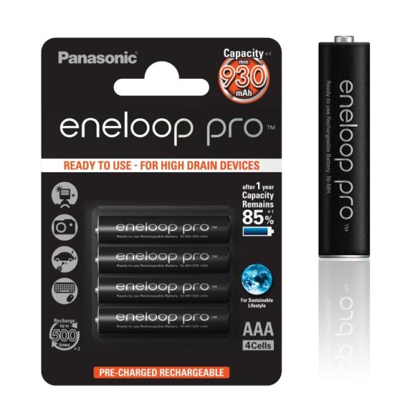 Panasonic Eneloop Pro AAA NiMH 1, 2V 930mA BL4