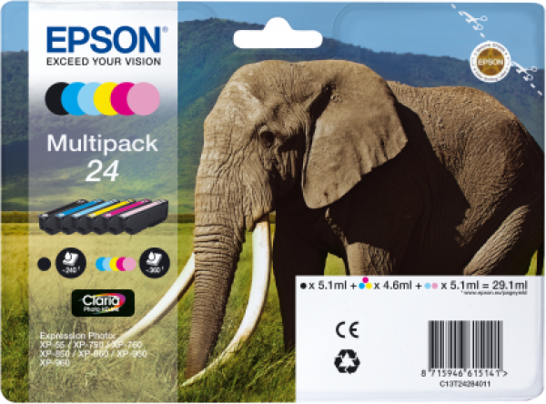 Epson Multipack 6-colours 24 Claria Photo HD Ink