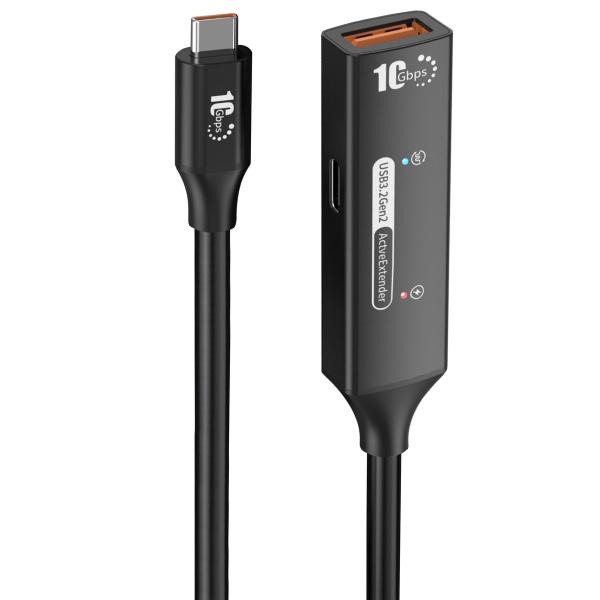 PremiumCord USB-A repeater + kábel USB-C, 10m 