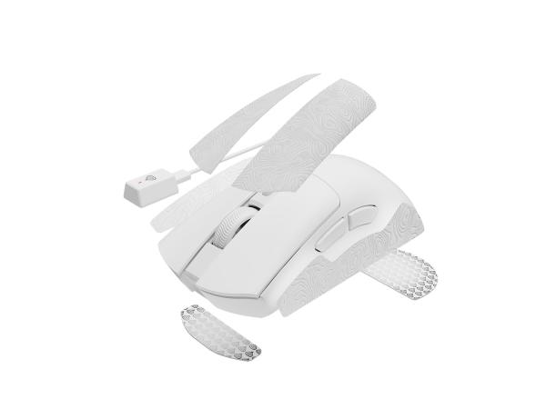 Herná bezdrôtová myš Genesis ZIRCON 880 PRO/ Herná/ Optická/ 30 000 DPI/ USB+BT/ Biela 