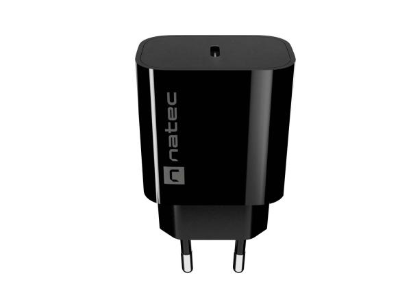 Univerzálna nabíjačka Natec RIBERA 20W, 1X USB-C, čierna 