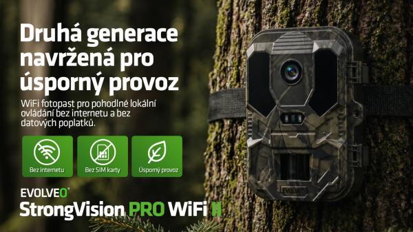 EVOLVEO StrongVision PRO WiFi II, fotopasca & bezpečnostná kamera, 10.000mAh 
