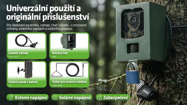 EVOLVEO StrongVision PRO WiFi II, fotopasca & bezpečnostná kamera, 10.000mAh 