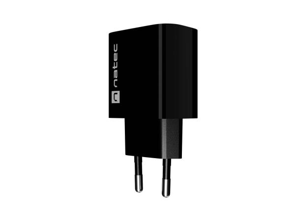 Univerzálna nabíjačka Natec RIBERA 18W, 1X USB-A, čierna 