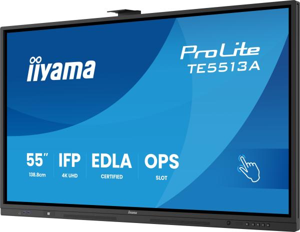 55" iiyama TE5513A-B2AG: IPS, 4K, 40P, EDLÁ 