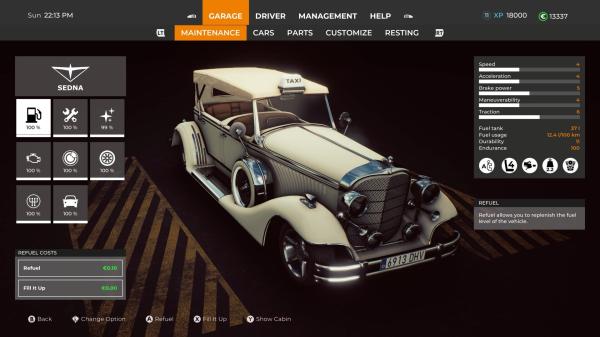 ESD Taxi Life VIP Vintage Convertible Car 