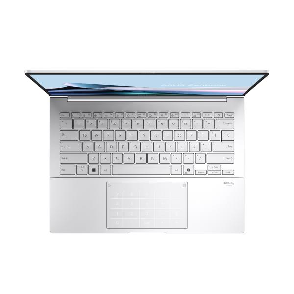 ASUS Zenbook 14/ UX3405CA-OLED1681WZ/ U7-255H/ 14"/ WUXGA/ T/ 32GB/ 512GB/ Intel int/ W11H/ Silver/ 2R 