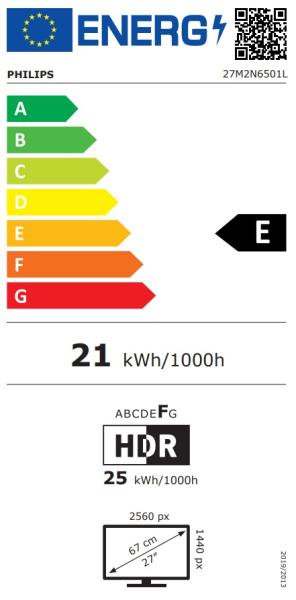Philips Evnia/ 27M2N6501L/ 26, 5"/ QD-OLED/ QHD/ 240Hz/ 0, 03ms/ Biela/ 3R 