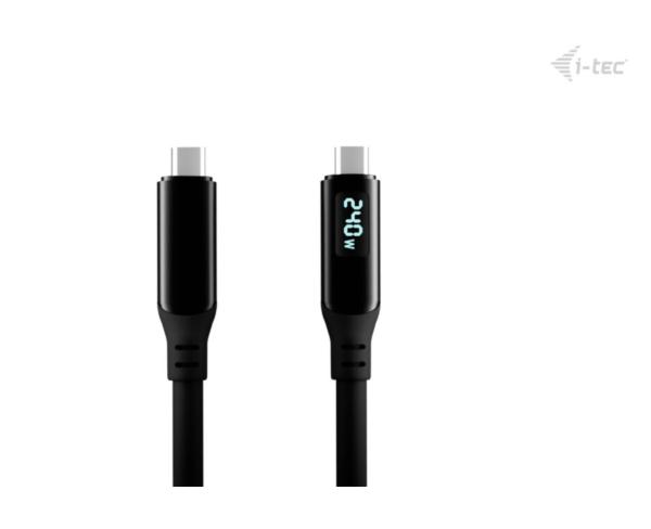 i-tec Thunderbolt 4/ USB4 Class Pro Cable 240W s LCD (40Gbps, 150cm) 