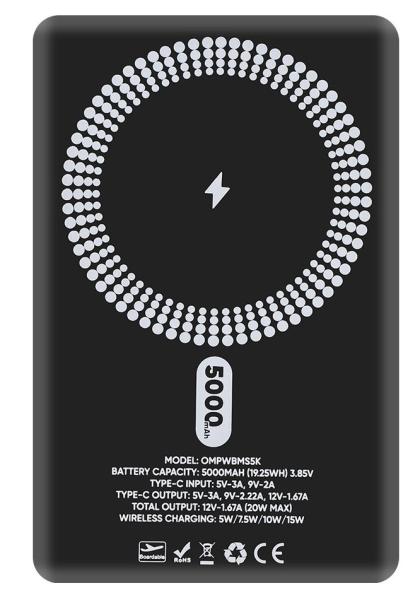 OBAL: ME MagNetix Powerbanka 5000mAh Black 