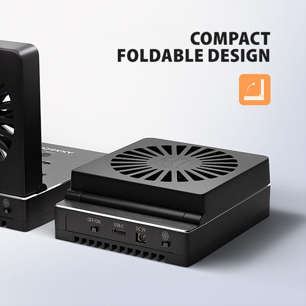 AXAGON ADSA-M2C22, USB-C 20Gbps dokovacia stanica pre 2× M.2 NVMe/ SATA SSD s funkciou klonovania 