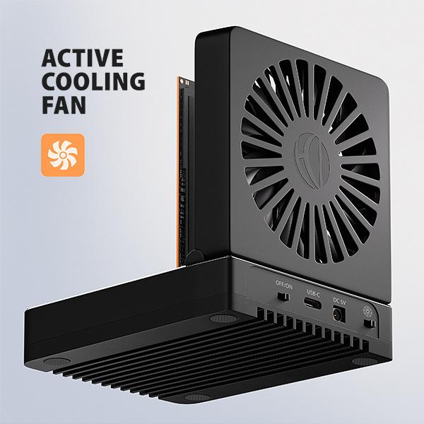 AXAGON ADSA-M2C22, USB-C 20Gbps dokovacia stanica pre 2× M.2 NVMe/ SATA SSD s funkciou klonovania 