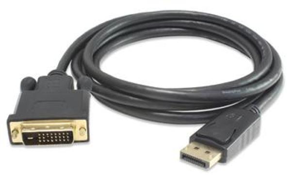 PremiumCord DisplayPort na DVI kábel 5m, tieň. M/ M