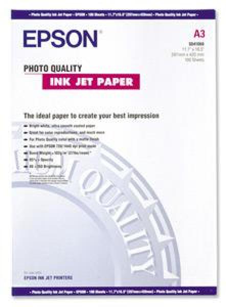 EPSON A3, Photo Quality Inkjet Paper (100listov)