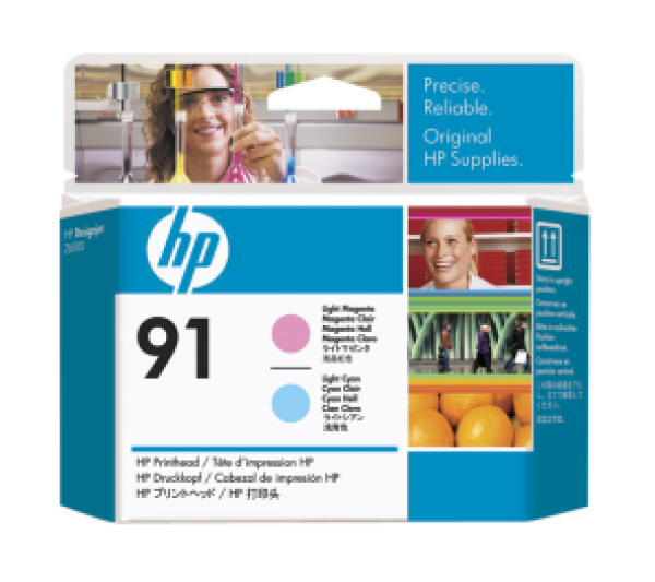 HP 91 Light Magenta&Light Cyan Printhead