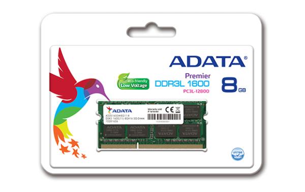 Adata/ SO-DIMM DDR3L/ 8GB/ 1600MHz/ CL11/ 1x8GB