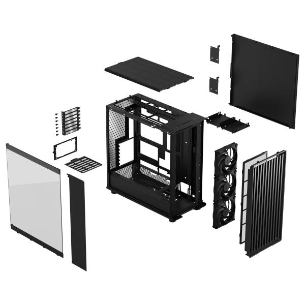 Fractal Design North XL Momentum Edition/ Big Tower/ Transpar./ Čierna 