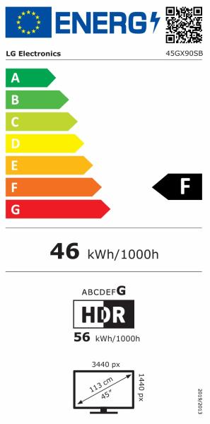 LG UltraGear/ 45GX90SB-B/ 44, 5"/ OLED/ UWQHD/ 240Hz/ 0, 03ms/ Čierna/ 2R 