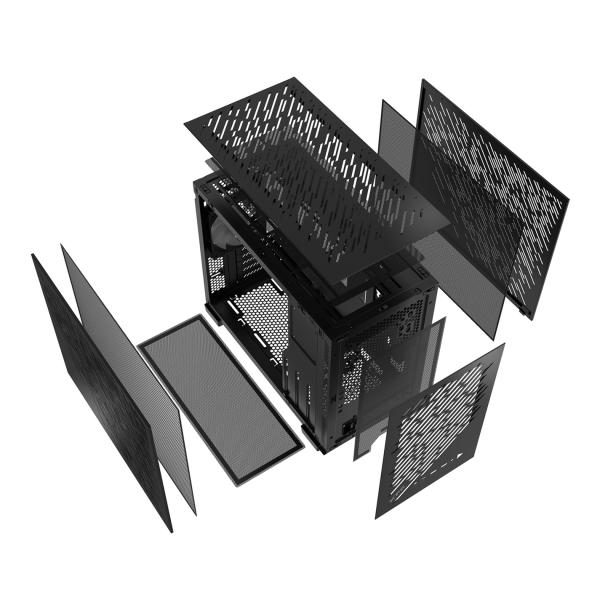 Adata XPG VALOR AIR NANO/ Micro ATX/ Čierna 