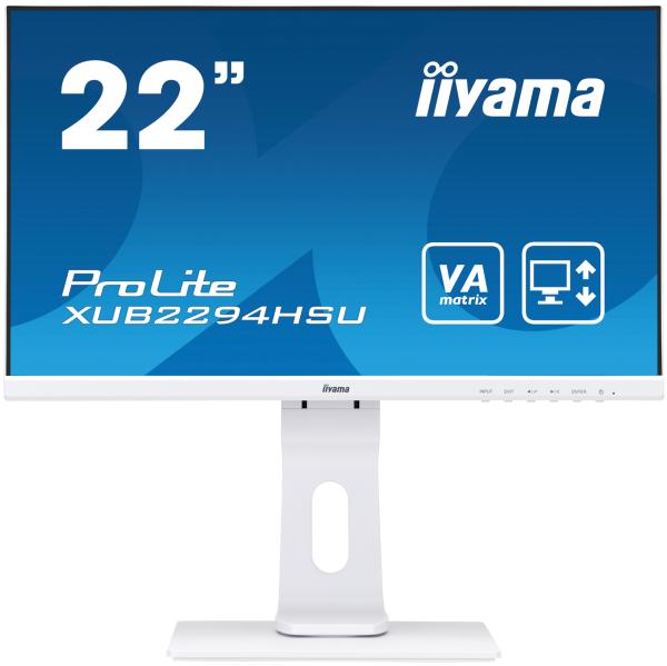 iiyama ProLite/ XUB2294HSU-W1/ 21, 5"/ VA/ FHD/ 75Hz/ 4ms/ White/ 3R
