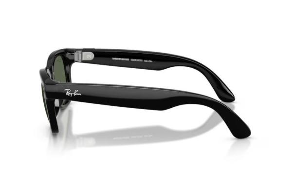 Meta Ray-Ban Gen2 Wayfarer, Black, G15 Green (Large) 