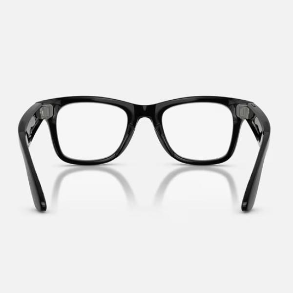 Meta Ray-Ban Gen2 Wayfarer, Shiny Black, Green transitions (Large) 