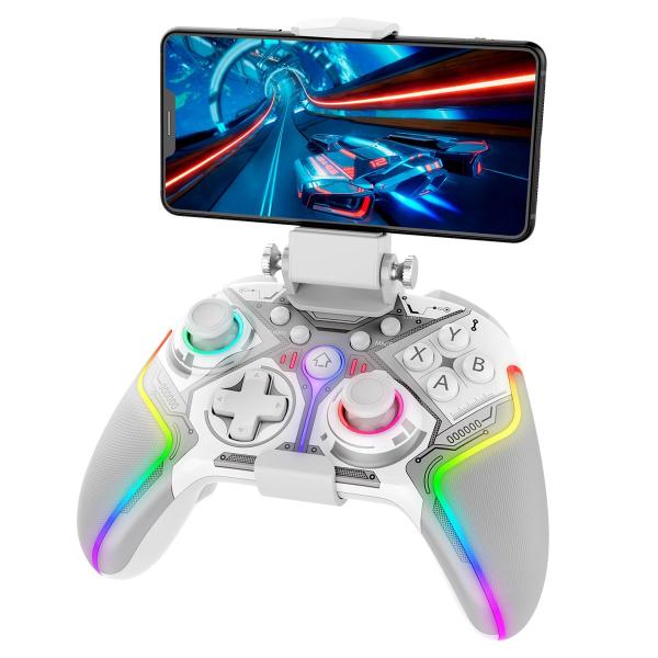 iPega 9666BH Bluetooth RGB Gamepad pre Android/ iOS/ PS3/ PS4/ PC/ N-Switch White 