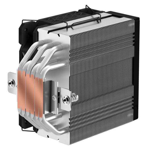 EVOLVEO QuietCool7, CPU chladič s digitálnym displejom, 6x heatpipe, čierny 