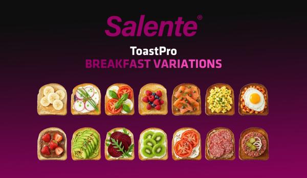 Salente ToastPro, hriankovač, nerez, čierny 