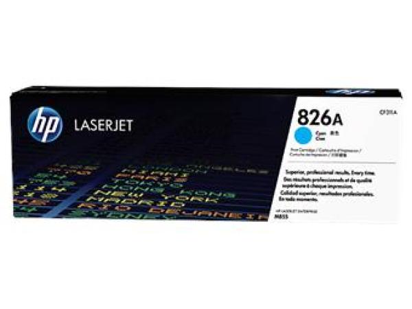 HP 826A Cyan LJ Toner Cart,  CF311A (31, 500 pages)