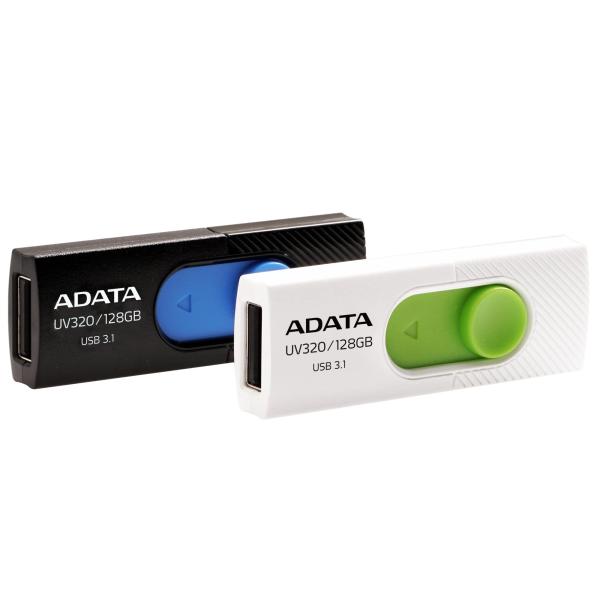 ADATA UV320/ 128GB/ USB 3.2/ USB-A/ Bílá 